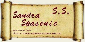 Sandra Spasenić vizit kartica